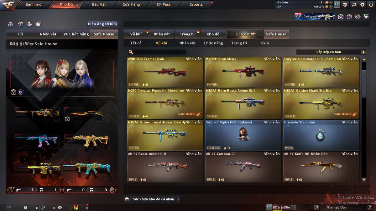 shop acc cf uy tin gia re